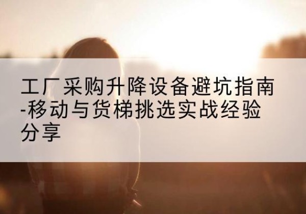 月湖移动式升降机怎么选-工厂采购升降设备避坑指南-移动与货梯挑选实战经验分享